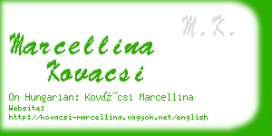 marcellina kovacsi business card